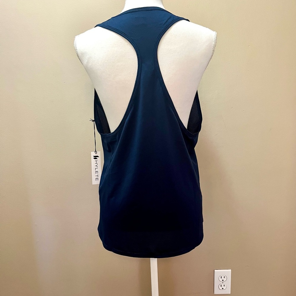NWT Hylete Navy Blue Racer Back Tank Top Size XL - Picture 4 of 7